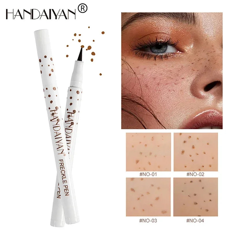 HNYN Freckle Pen - Long Lasting, Multiple Colour Tones, Quick Drying Waterproof Liquid, with Chestnut/Coffee/Light Brown/Dark Brown