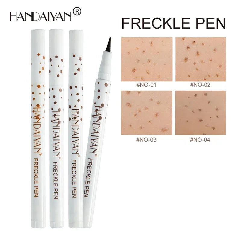 HNYN Freckle Pen - Long Lasting, Multiple Colour Tones, Quick Drying Waterproof Liquid, with Chestnut/Coffee/Light Brown/Dark Brown
