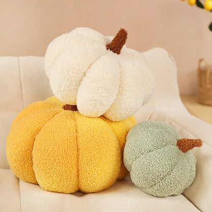 Pumpkin Plush Cushion - Soft Stuffed Pillow, Sofa Decoration, Halloween & Autumn Gift