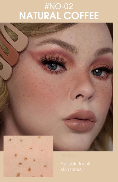 HNYN Freckle Pen - Long Lasting, Multiple Colour Tones, Quick Drying Waterproof Liquid, with Chestnut/Coffee/Light Brown/Dark Brown