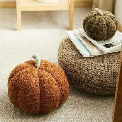 Pumpkin Plush Cushion - Soft Stuffed Pillow, Sofa Decoration, Halloween & Autumn Gift