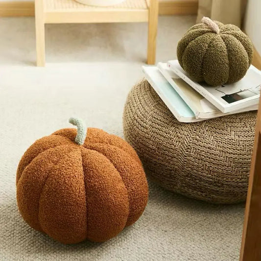 Pumpkin Plush Cushion - Soft Stuffed Pillow, Sofa Decoration, Halloween & Autumn Gift