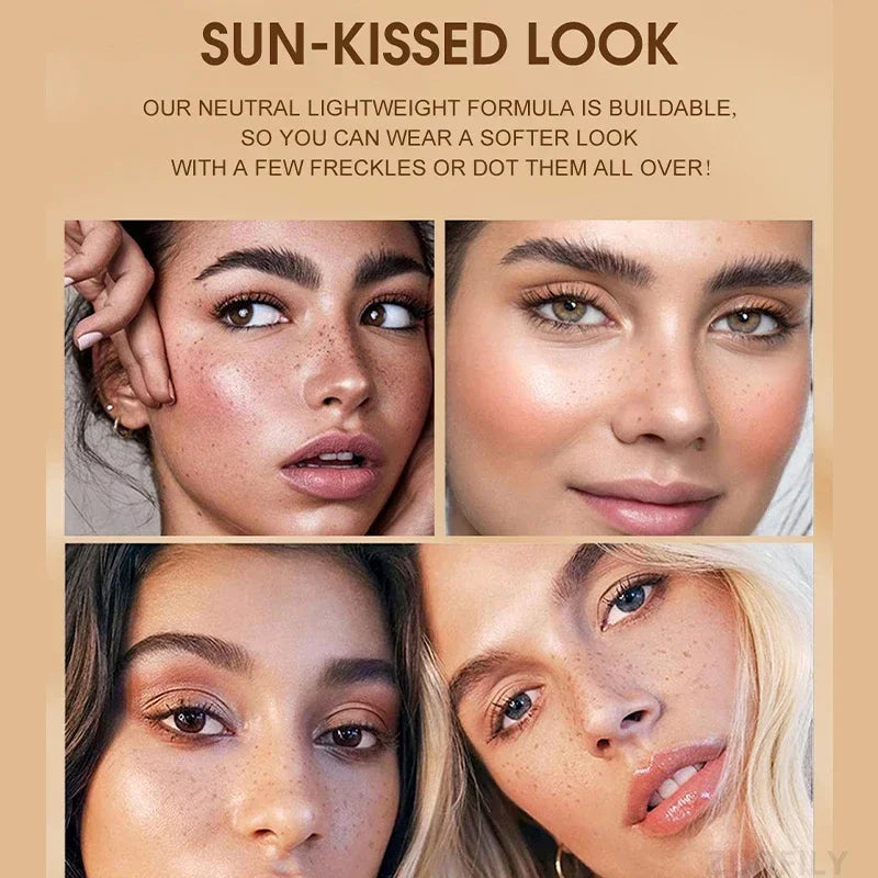 HNYN Freckle Pen - Long Lasting, Multiple Colour Tones, Quick Drying Waterproof Liquid, with Chestnut/Coffee/Light Brown/Dark Brown
